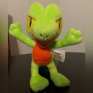 Tomy Pokemon Treecko Poke 8" Plush Stuffed Green Trainer Nintendo Gamer 2015 C6